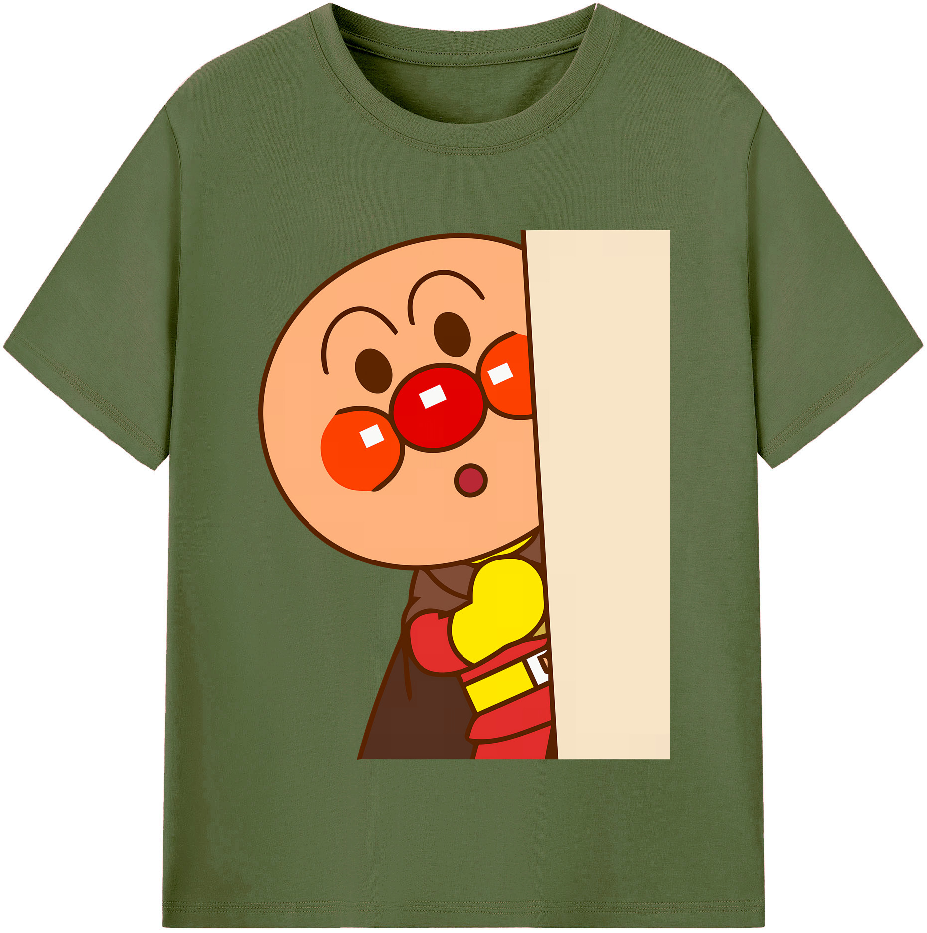 （画像用） アンパンマン Anpanman 綿100％半袖Tシャツ（フロントプリント）
